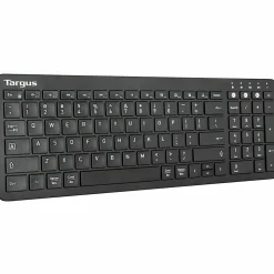 Targus Midsize Bluetooth Keyboard And Midsize Comfort Antimicrobial Mouse Bundle, Black, AKM619AMUS
