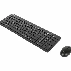 Targus Midsize Bluetooth Keyboard And Midsize Comfort Antimicrobial Mouse Bundle, Black, AKM619AMUS