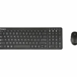 Targus Midsize Bluetooth Keyboard And Midsize Comfort Antimicrobial Mouse Bundle, Black, AKM619AMUS