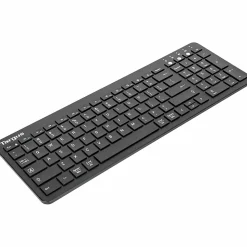 Targus Midsize Bluetooth Keyboard And Midsize Comfort Antimicrobial Mouse Bundle, Black, AKM619AMUS