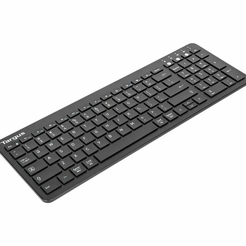 Targus Midsize Multi-Device Bluetooth Antimicrobial Keyboard, Black, AKB863US