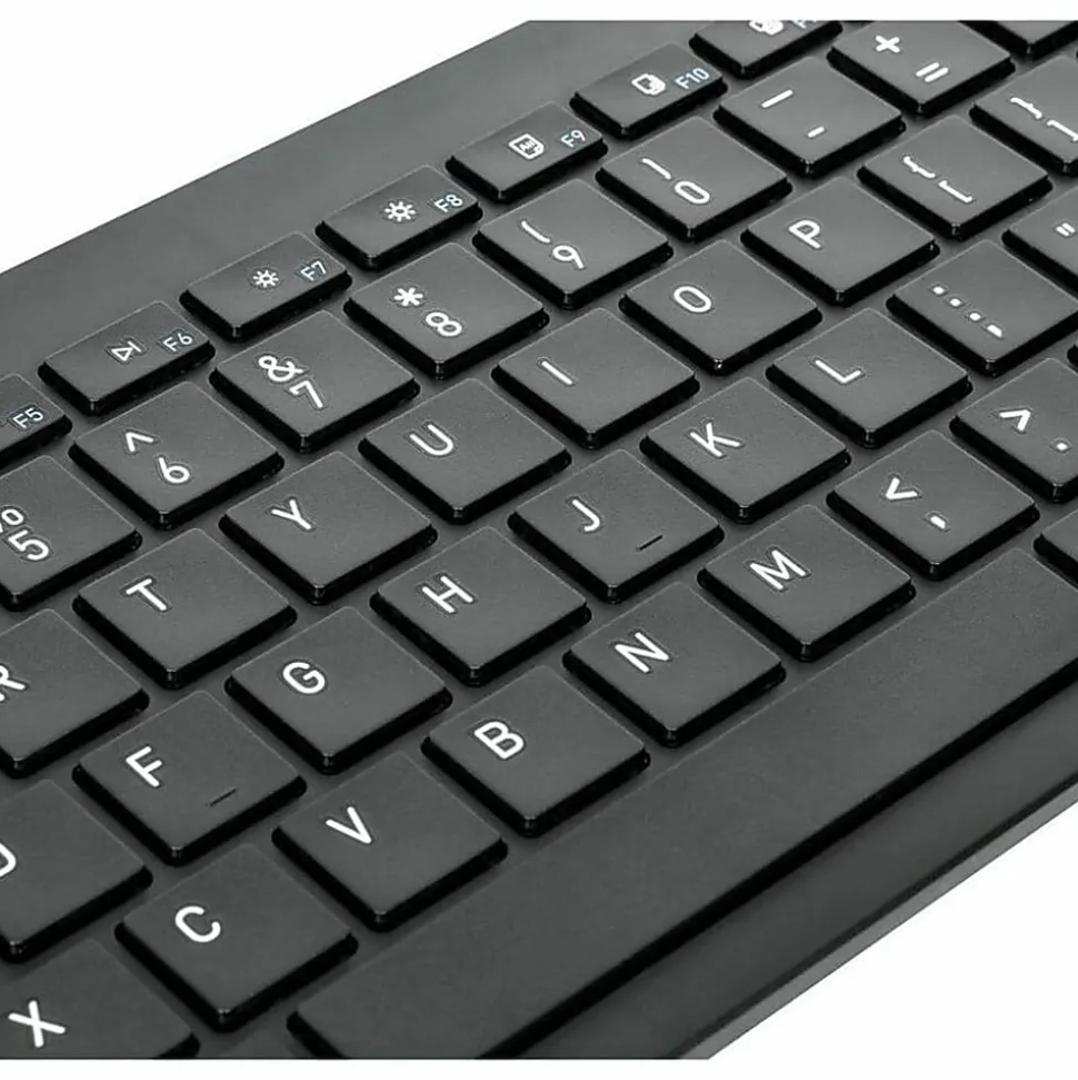 Targus Midsize Multi-Device Bluetooth Antimicrobial Keyboard, Black, AKB863US
