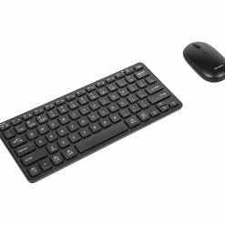 Targus® Multi-Device Wireless Bluetooth 5.1 Keyboard And Mouse Bundle, Compact, Black, AKM620AMUS
