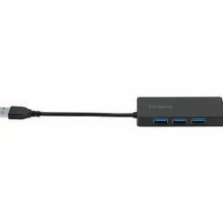 Targus® 4-Port USB 3.0 SuperSpeed™ Hub, 2.75"H x 0.5"W x 0.5"D