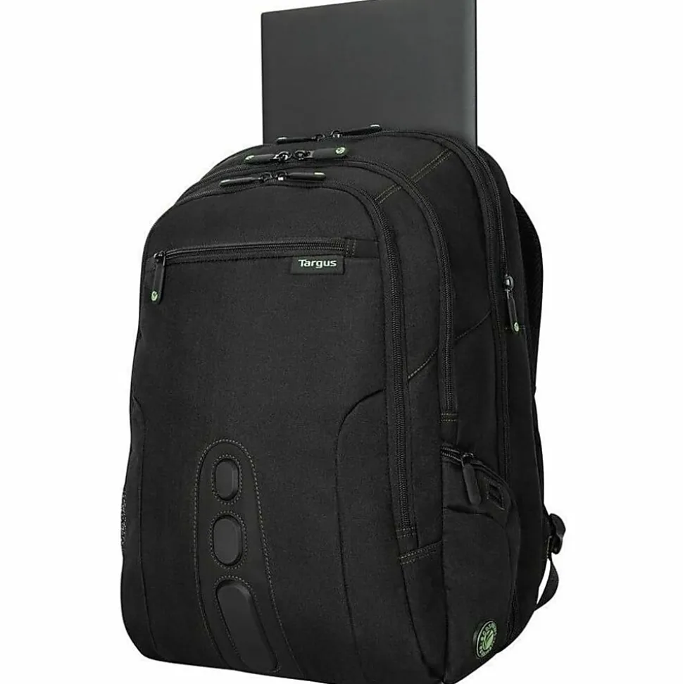 Targus® Spruce™ EcoSmart® Backpack With 17" Laptop Pocket, 41.6% Recycled, Black