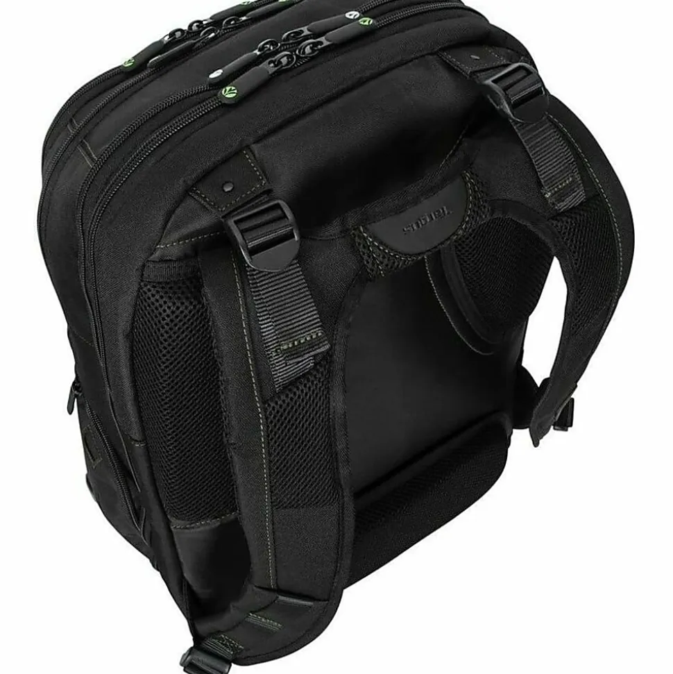 Targus® Spruce™ EcoSmart® Backpack With 17" Laptop Pocket, 41.6% Recycled, Black