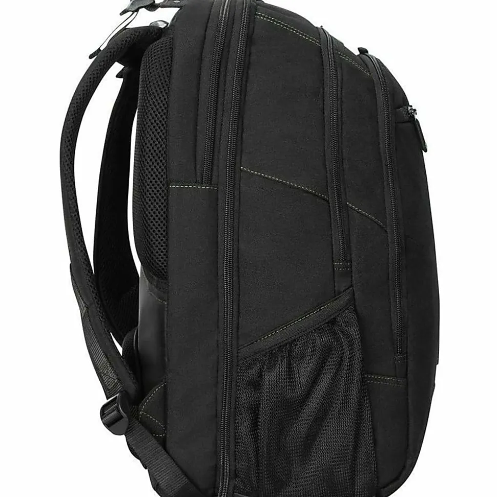 Targus® Spruce™ EcoSmart® Backpack With 17" Laptop Pocket, 41.6% Recycled, Black