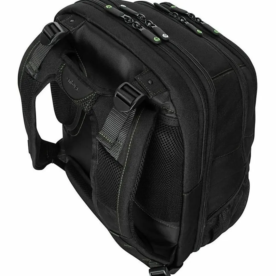 Targus® Spruce™ EcoSmart® Backpack With 17" Laptop Pocket, 41.6% Recycled, Black