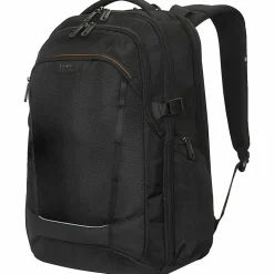 Targus Voyager EXP Travel Backpack With 17" Laptop Pocket, Black