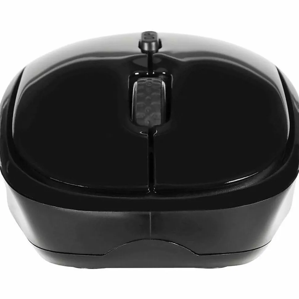 Targus Wireless Optical Mouse, Full Size, Black/Gray, AMW50US