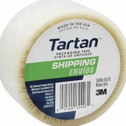 Tartan General-Purpose Packaging Tape - 54.60 yd x 1.88"- 1.9 mil Thickness - 3" Core - Rubber Resin Backing - 37102CRPK