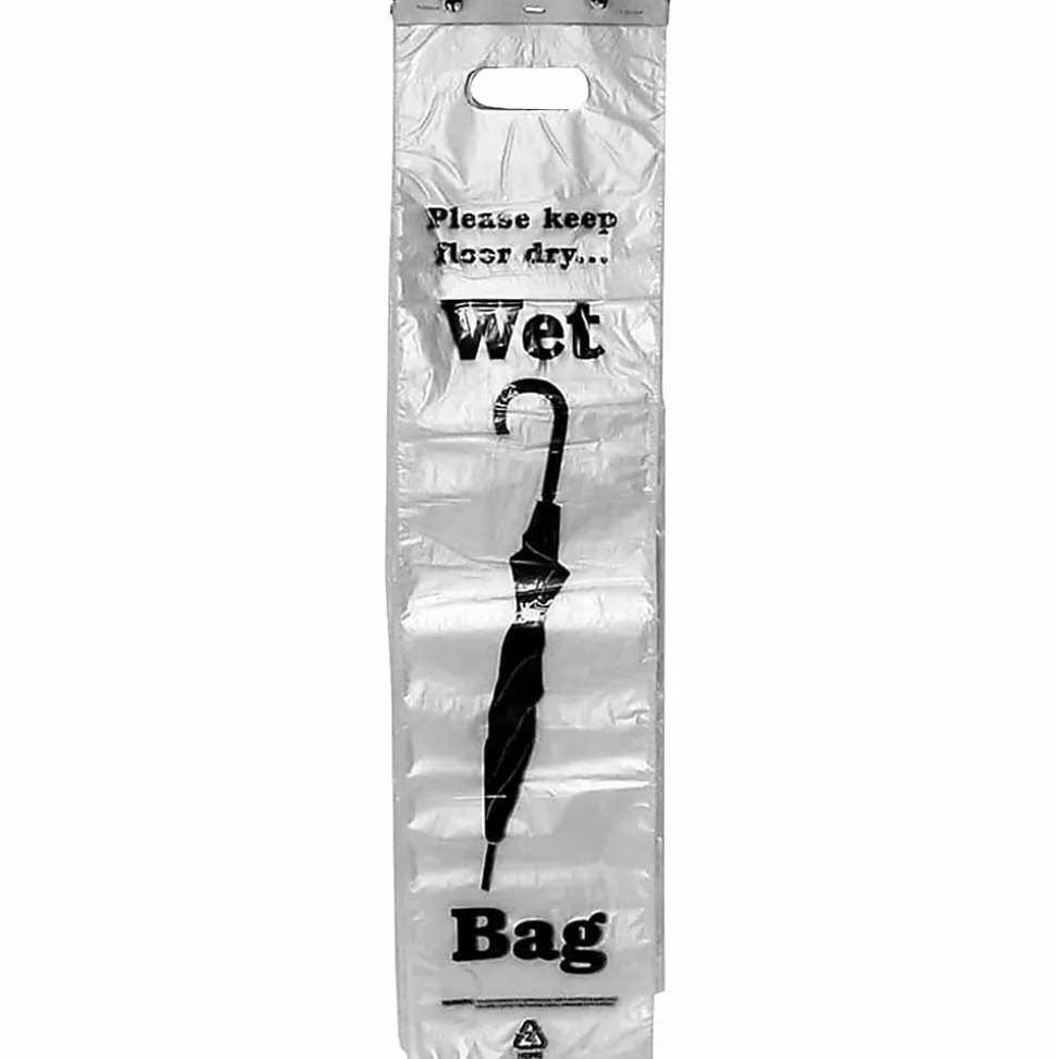 TATCO Umbrella Bags, Black/Clear, Box Of 1,000
