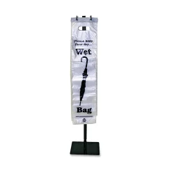 TATCO Umbrella Bags, Black/Clear, Box Of 1,000