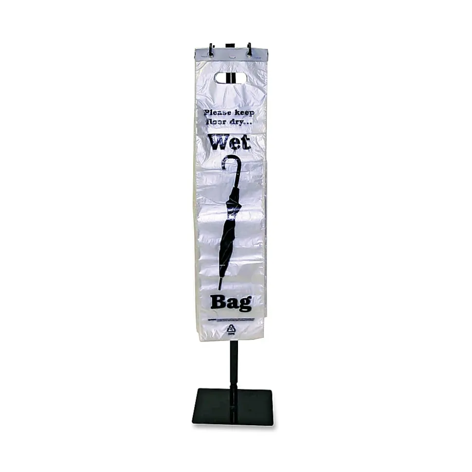 TATCO Umbrella Bags, Black/Clear, Box Of 1,000