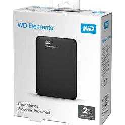 2TB WD Elements™ USB 3.0 high-capacity portable hard drive for Windows - USB 3.0 - 2 Year Warranty - Retail
