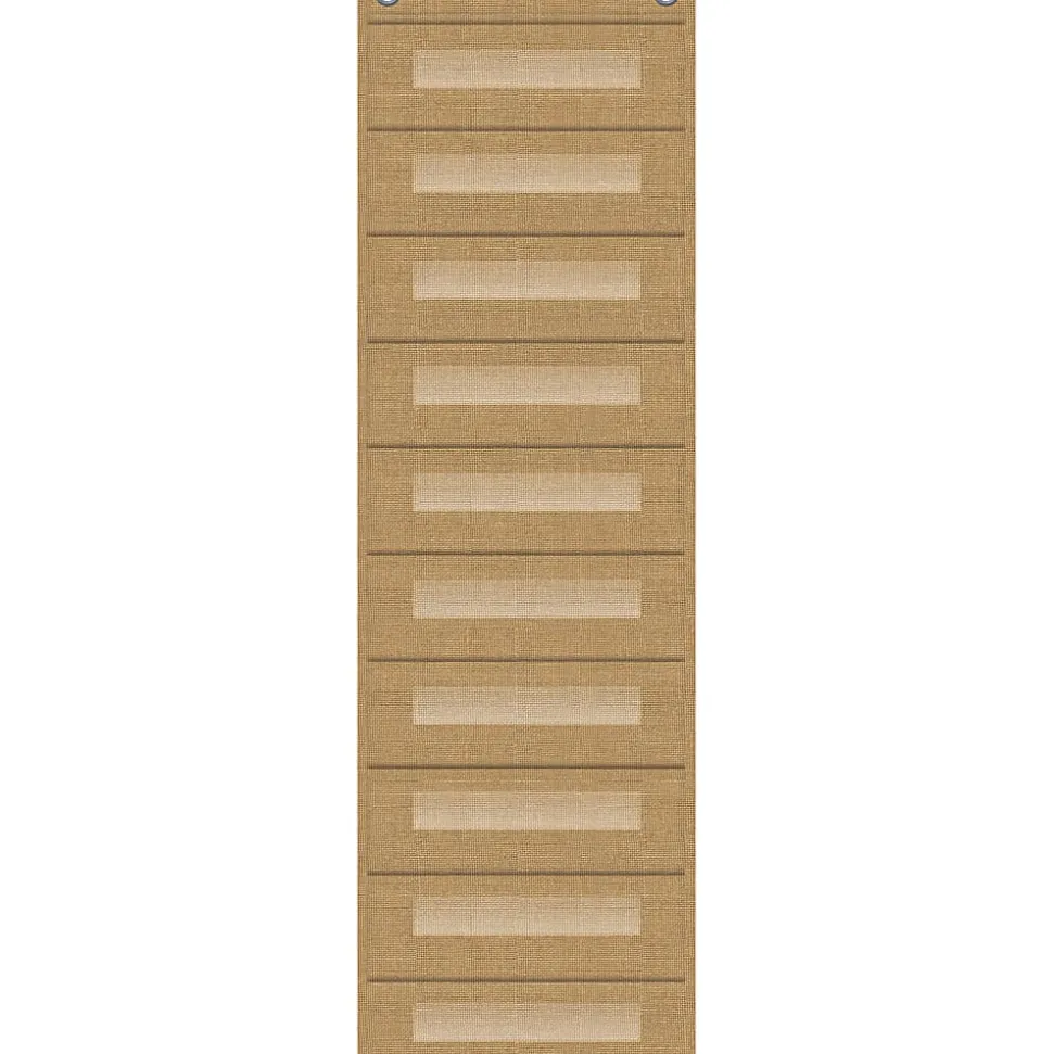 Teacher Created Resources File Storage Pocket Chart With 10 Pockets, 14" x 58", Burlap