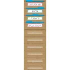 Teacher Created Resources File Storage Pocket Chart With 10 Pockets, 14