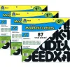 Teacher Created Resources Magnetic Letters, 2”, Black, 87 Pieces Per Pack, Set Of 3 Packs