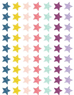 Teacher Created Resources Mini Stickers, Oh Happy Day Stars, Pack Of 378 Stickers