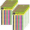 Teacher Created Resources® Mini Stickers, 3/8", Colorful Circles, 528 Stickers Per Pack, Set Of 12 Packs