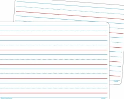Teacher Created Resources® Non-Magnetic Double-Sided Writing Dry-Erase Boards, 8-1/4" x 11-3/4", White, Pack Of 10 Boards