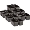 Teacher Created Resources Plastic Storage Caddies, Medium Size, Black, Pack Of 6 Caddies