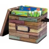 Teacher Created Resources Storage Box With Lid, Medium Size, Brown
