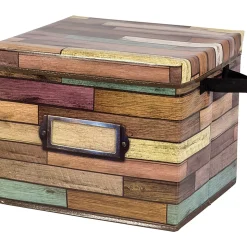 Teacher Created Resources Storage Box With Lid, Medium Size, Brown