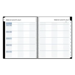Teacher Lesson Planner BS Solid Black PP 8.5x11 AY26–27 W/M