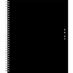 Teacher Lesson Planner BS Solid Black PP 8.5x11 AY26–27 W/M