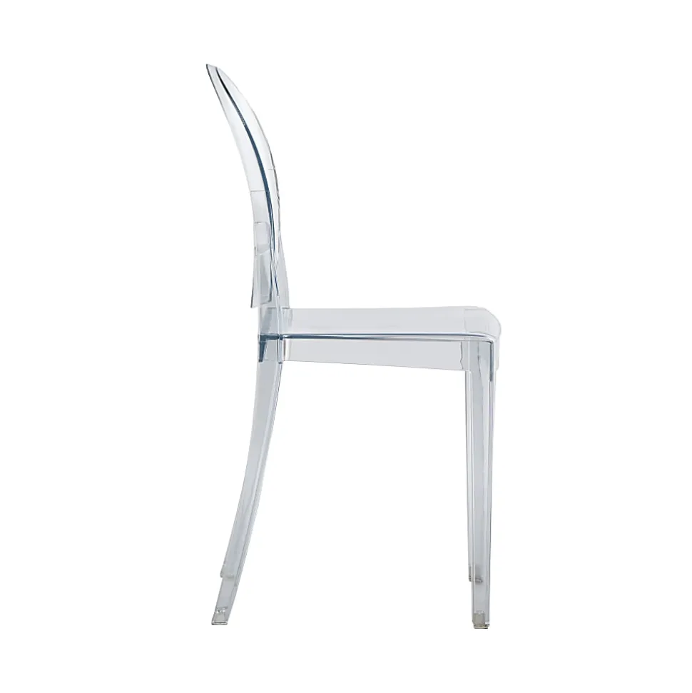 Techni Home Acrylic Ghost Event Stacking Chairs, Clear, Total Qty 4