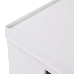 Techni Mobili Collapsible Stackable Plastic File Boxes With Wheels And Lids, Letter Size Paper, 13”L x 16-1/4”W x 12-1/2”H, White, Total Qty 2