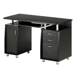 Techni Mobili Complete Workstation 48"W Computer Desk With Storage, Espresso Brown
