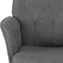 Techni Mobili Ergonomic Fabric Mid-Back Task Chair, Gray