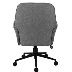 Techni Mobili Ergonomic Fabric Mid-Back Task Chair, Gray