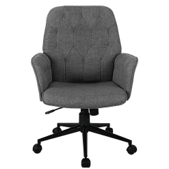 Techni Mobili Ergonomic Fabric Mid-Back Task Chair, Gray