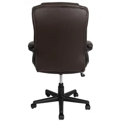 Techni Mobili Ergonomic Faux Leather High-Back Executive Office Chair, Brown, Total Qty 1
