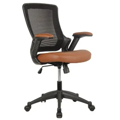 Techni Mobili Ergonomic Mesh Mid-Back Task Chair, Brown