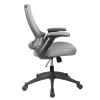 Techni Mobili Ergonomic Mesh Mid-Back Task Chair, Gray