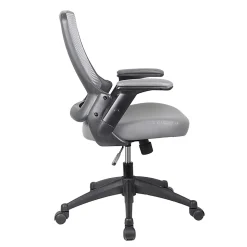 Techni Mobili Ergonomic Mesh Mid-Back Task Chair, Gray
