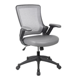 Techni Mobili Ergonomic Mesh Mid-Back Task Chair, Gray