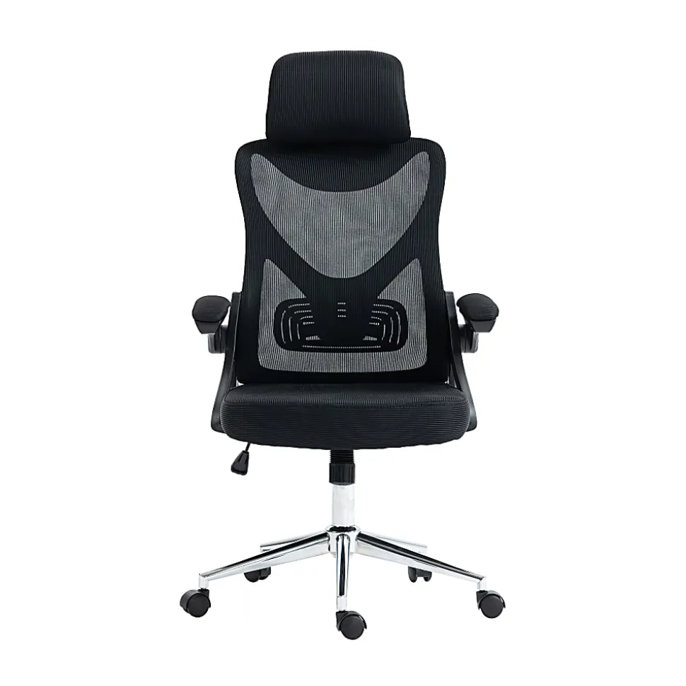 Techni Mobili Ergonomic Mesh High-Back Executive Office Chair, Black