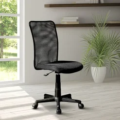 Techni Mobili RTA-9300B-BK Mesh Task Office Chair, Black