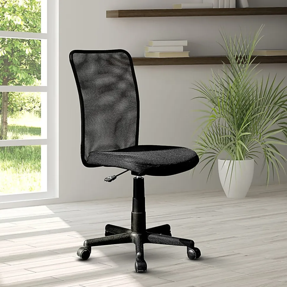 Techni Mobili RTA-9300B-BK Mesh Task Office Chair, Black