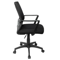 Techni Mobili RTA-2026C-BK Mesh Task Chair, Black, Lumbar & Tilt
