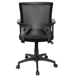 Techni Mobili RTA-2026C-BK Mesh Task Chair, Black, Lumbar & Tilt
