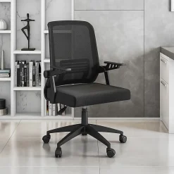 Techni Mobili RTA-3245C-BK Office Mesh Chair, Black