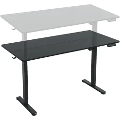 Techni Mobili 55”W Electric Adjustable Height Standing Desk, Black, Total Qty 1
