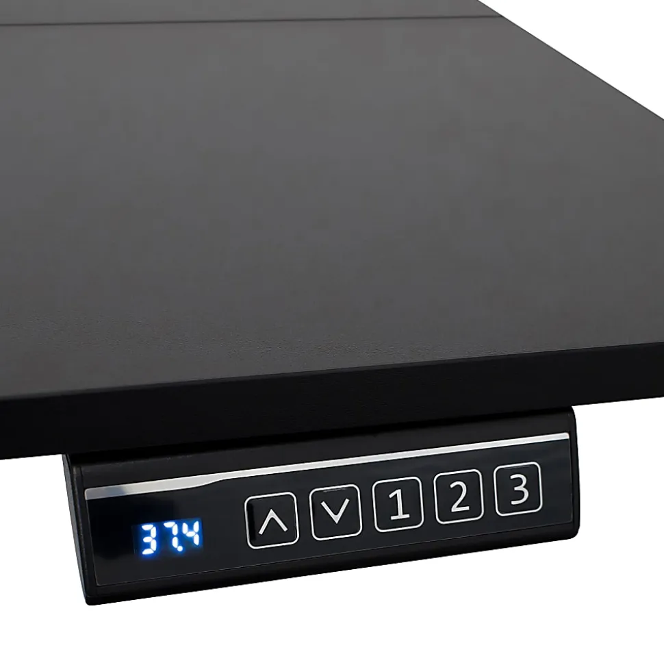Techni Mobili 55”W Electric Adjustable Height Standing Desk, Black, Total Qty 1
