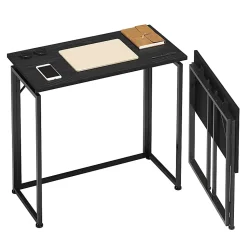 Techni Mobili 32”W Folding Writing Desk, Black, Total Qty 1